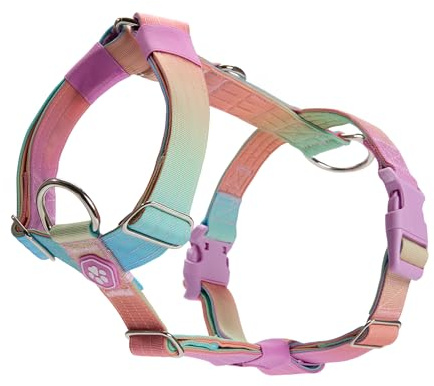 Spark Paws No Pull Hundegeschirr Grosse Hunde, Halterdesign mit Frontclip, Y Geschirr Hund, Robust und Strapazierfähig Harness für Große und Starke Rassen - Pastel Icing, L