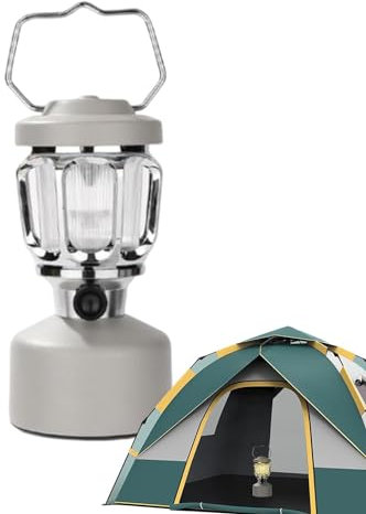 puzzlegame Lanterne de camping rechargeable, lanternes rechargeables de style vintage,Lampes de poche rechargeables Lanterne de camping - Lanternes électriques Lanterne rechargeable avec batterie