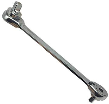 Chiave inglese, chiave inglese, chiave a cricchetto 2 in 1 Chiave a bussola da 1/4 3/8 180 mm multiuso a doppia testa in acciaio al cromo vanadio strumento a doppio uso Gli strumenti fai da te comun