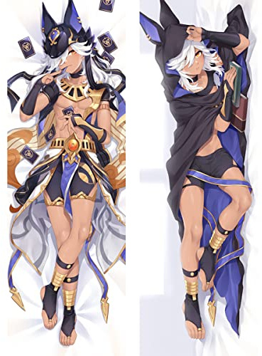 Anime Kissenbezug Manga Kissenhülle Dakimakura Für Cyno,Seitenschläferkissen Bezug Langer Kissenbezug Doppelseitige Muster Pillowcase,2wt(2waytricot)-150x50cm