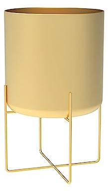 siduytin Supporto per Piante in Oro con Vaso da Tipo Vaso per Piante grasse Grande fioriera in Metallo Stile Nordico per Balcone Interno, Oro