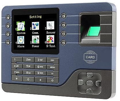 Orologio con impronte digitali, IP Biometrico Impronta Digitale Rilevatore di presenze Orologio Registratore Dipendente Digitale Elettronico Inglese Lettore Macchina Carta d'identità RFID USB ampiamen