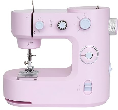 Wulimasun Nähmaschine, tragbar, Industrie-Nähmaschine, elektronisch, Freiarm, LED, 26,5 x 13 x 22,5 cm, für Anfänger, Eltern und Kinder