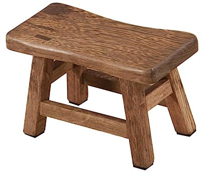 Cabilock Holzhocker Für Junge Mädchen Niedriger Tritthocker Aus Holz Badezimmerhocker Für Badezimmer Fußhocker Für Haushalt Langlebig Und Praktisch