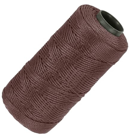 QUARKZMAN Hilo de Nylon 3 Hebras Trenzado Línea de Albañil 1.5mm x 218 Yardas Cordón de Nylon para Proyectos DIY, Mejoras del Hogar, Jardinería, Suministros para Fiestas Navideñas, Café
