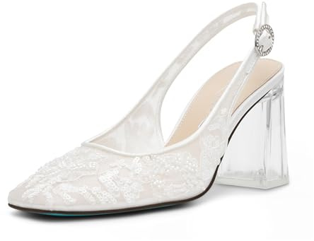 Betsey Johnson Women's SB-Ninah Pump, Ivory Clear, 9