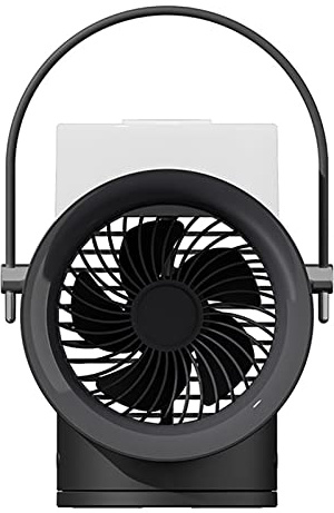Ventilador refrigerado por agua, humidificación de doble pulverización, enfriador de aire portátil para el hogar, USB, pulverizador de refrigeración de escritorio, recargable al aire libre