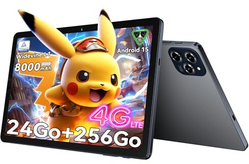 BESTTAB W90 11 Pulgadas Tablet Android 15 - Gemini Ai, 24GB RAM+ 256GB ROM(2TB TF) Octa-Core T615, Widevine L1, TÜV, 1920 * 1200 FHD, 4G LTE/ 5G WiFi, 8000 mAh, Cámara 16MP+8MP, GPS, Tablet Gaming