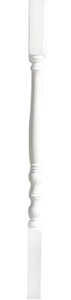 Paletto per ringhiera in legno bianco moderno per interni – ideale per scale, balconi, terrazze e soffitte – elegante decorazione per casa e appartamento