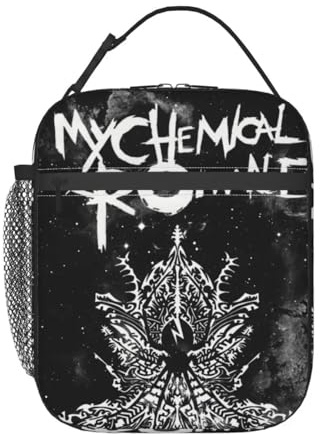 Custom Rock Music Band My Chemical Romance Insulated Lunch Bag for Women Thermal Cooler Bento Box School Resuable Tote Bags
