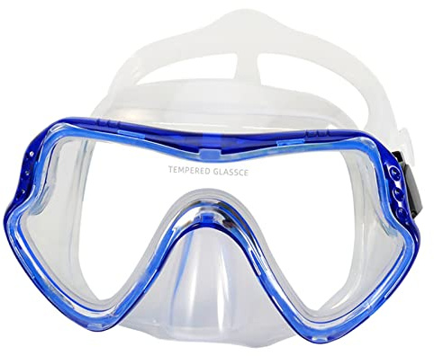 Whoasyst Snorkel Silicone Skirt Snorkeling Diving Anti-Fog Swimming Goggles For Pool Snorkeling Diving Goggles For Men Adults