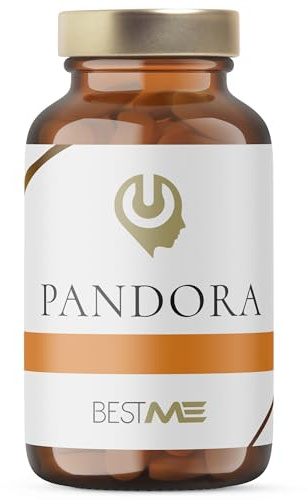 BESTME - Nootrópico 9-1, Memoria, Concentración, Energía y Agilidad Mental | Ginkgo Biloba, Melena de León, Bacopa Monnieri, Cafeína, L-Teanina, Vitaminas B12/B6/B2-30 Cáps 800 mg (Pandora)