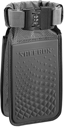Lewis N. Clark Safebox Portable Safe with Anti Theft Combination Lock and Slash Resistant Material to Protect Wallet, iPhone and Valuables at the Beach, Pool, Camping + Hotel, Small