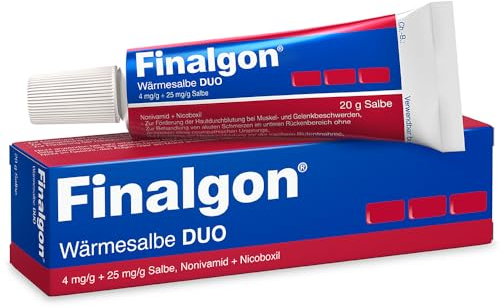 Finalgon® Wärmesalbe DUO 20 g: wärmende Schmerzsalbe gegen Rückenschmerzen und Nackenverspannungen, extra starke Wirkung, durchblutungsfördernd und sofort schmerzlindernd