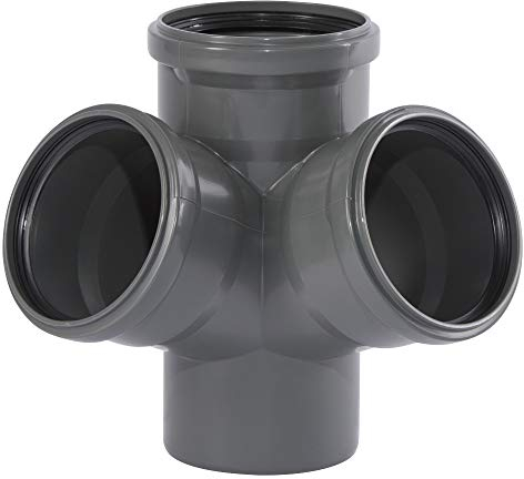 Tuyau HT et pièces moulées DN 110 (branche d'angle 110/110/110 67 degrés)