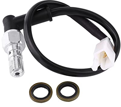 Interruptor de luz de freno, perno Banjo, interruptor de luz trasera de presión de freno hidráulico Universal para motocicleta, interruptor de freno de perno hueco(M10*1MM)