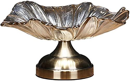 Corbeille a Fruit Coupe de fruit Bol de fruits américains de luxe de luxe bol de luxe pétale cristal verre plate fruit, maison de salon table thé fruit bâti rectorie créative décoration organisateur d