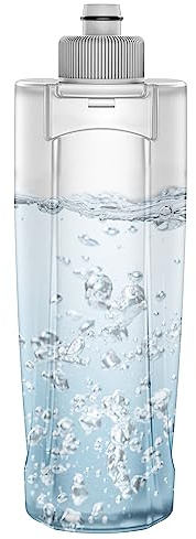 MANGOTIME 410ml Spray Mop Replacement Bottle - Refillable, Leak-Free, Transparent Bottle Water Tank for 410ml Spray Floor Mop