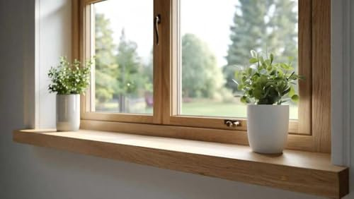 WestTree Eiche massiv Treppentritt, Eichenbrett, Holztreppe, Wandpaneel Eiche massiv (80x30cm, 2,5cm stark)