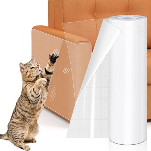 Proteggi Divano Gatto, Adesivi Antigraffio, Protezioni per Mobili per Divani, Pellicola Antigraffio Gatto Protezione Gatti per Divani, Porte e Altri Mobili Protezione Divano Graffi Gatto