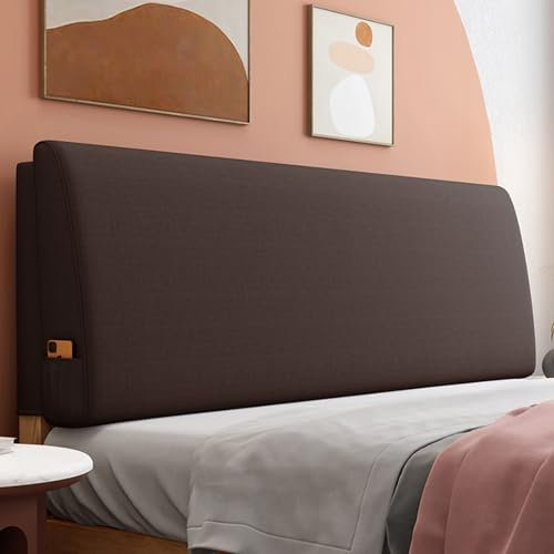 ZZYK Bett Rückenlehne Kopfteil Kissen Wandkissen Lendenkissen Tagesbett Bank Nackenrolle Abnehmbare Bezugsunterstützung Für Fernsehen, Spielen, Ausruhen,Kaffee,Straps 61/155cm