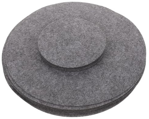 LABRIMP 30 Piezas Estera de Fieltro para Platos Llanos divisores Placa Fieltro Protectores ollas y sartenes Separador Cubiertos separadores de vajilla mostrada Utensilios para Servir Ronda
