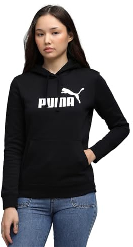 Puma ESS No. 1 Logo Hoodie FL, Sweats à Capuche Mixte, Puma Black,