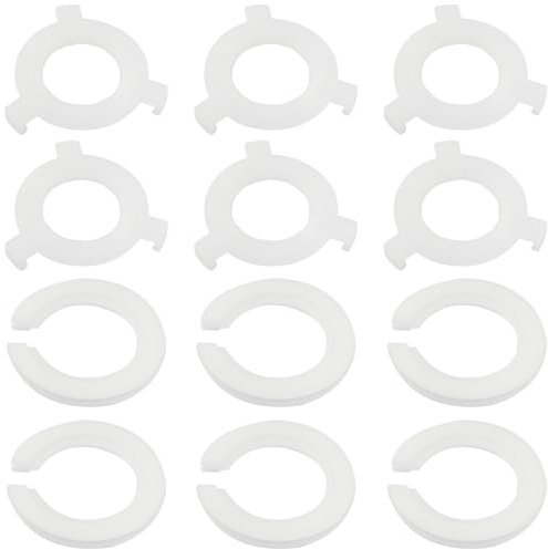 Bonsicoky 12 PCS E27 to E14 Lamp Shade Adapter Rings - E27 Lampshade Reducer Washer - 42mm to 29mm Lampshade Converter Ring - 2 Style