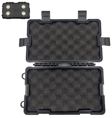 Portachiavi magnetico per sotto l'auto – Cassetta portachiavi impermeabile con interno imbottito | Nascondiglio per chiavi portatile per uso esterno, auto, camion, SUV, portachiavi