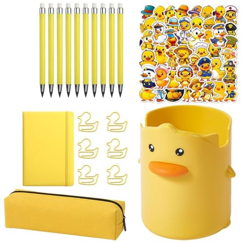 Skrivbordsset för barn: söta skrivverktyg för barn, konstnärliga skrivbordstillbehör | tecknade teman skolpapper skrivverktyg