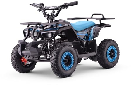 ATV – minifyrhjuling för barn, Beneo Motors Veloci blå – 800 W