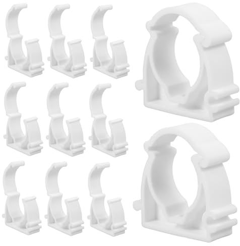 Gatuida 100 pièces Collier de Serrage Tuyau PVC Pouce Type Clips de Fixation Tube pour Réparation et Maintenance Plomberie