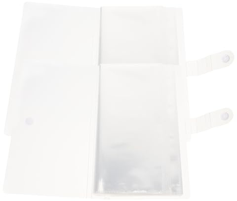 Gadpiparty 2 Piezas Álbum de Colección para Billetes y Entradas con Diseño Transparente Organizador Multiusos para Tarjetas Sueltas Unidades Almacenamiento Práctico y Duradero para Recuerdos