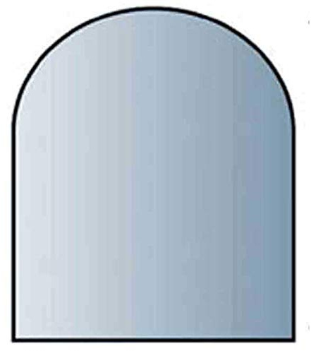 Glasbodenplatte 8 mm Stärke, 100 x 110 cm, Halbrund 21.02.885.2 Glasplatte Funkenschutz Platte Kamin Ofen Kaminöfen Lienbacher Vorlegeplatte Bodenplatte ESG Sicherheitsglas