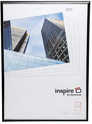 Hampton Frames EASYLOADER Cartel Certificado Foto Marco Plexi Negro A2 (42x59cm) EAS4259BKP