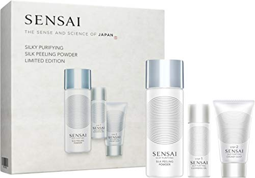 Sensai Silky Purifying Peeling Powder Set (40g+Cleansing Oil,30ml+Creamy Soap,30ml), 100 g