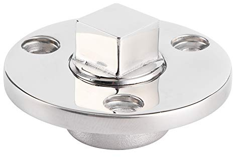 Hlyjoon Ovale Ablassschraube Edelstahlboot 2in Ablassschraube Bootsrumpf Schraublochverzierung für Marineboote Yachtschiff