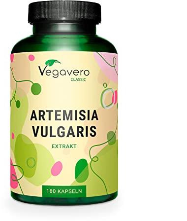 Beifuß Kapseln hochdosiert | 600 mg Extrakt (10:1) - 6.000 mg Pulver | 180 Stück | Flavonoide - Bitterstoffe | Laborgeprüft | Vegan - ohne Zusatzstoffe | Deutsche Produktion von Vegavero