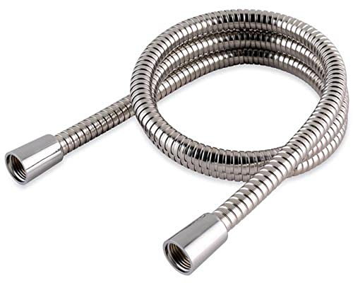 Kurzer Flexschlauch Brauseschlauch, 75 cm, 10 mm Innenbohrung, Edelstahl, für Haarwäsche, Badewanne und Bidets