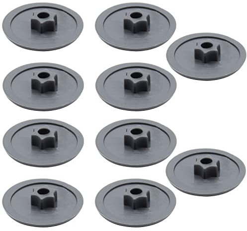 Enkotrade Pack of 10 Torx T25 Screw Caps, Anthracite, Plastic, Decorative