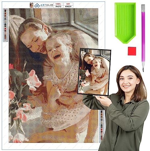 ARTULIO 5D Diamond Painting Eigenes Foto - 30x30 cm – 5D Diamant Painting Bilder
