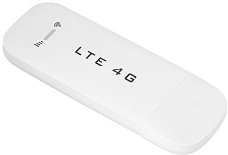 ASHATA Modem Stick USB 4G LTE con WiFi Hotspot, Scheda di Rete Mini USB 100 Mbps Scheda di Router WiFi Supporto Scheda di Memoria per Win 2000/2003 / XP/Vista / 7/10 OS 10.4 (con Wi-Fi)