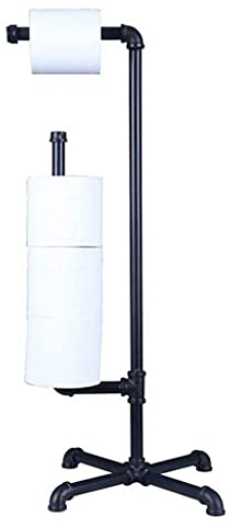 Toilettenpapierhalter Klopapierhalter Freistehende Toilettenpapierhalter Ständer mit Reserven, Bad Gewebe Rollenhalter Metall Toilettenpapier Ständer Gewebe Rollenaufhänger Klorollenhalter