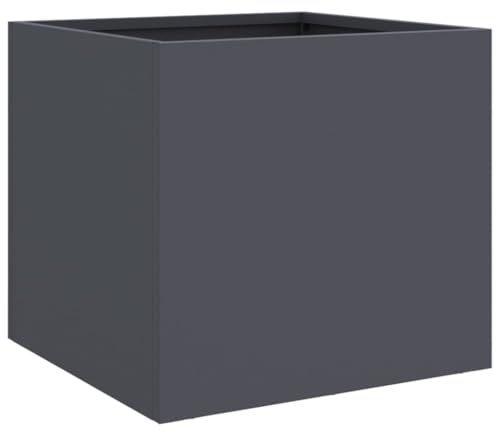 vidaXL Jardinera Acero Gris Antracita 32x30x29 cm