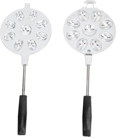 Macchina per Biscotti Alle Noci - Padella Oreshki e Cialde per Torta - Imbuti 16 Pozzetti - Set da Forno - Strumento per Dolci e Biscotti