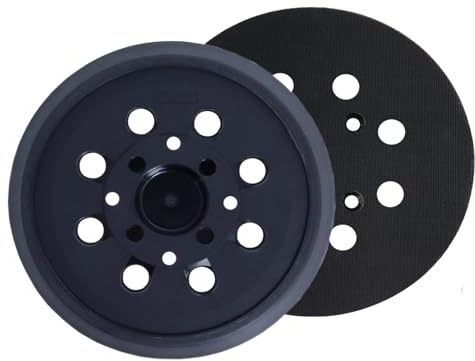 HOTCKB 5 Pollici Platorello Strappo 125 mm Platorelli per levigatrici 8 Fori Piatti Carta Abrasiva con 4 Fori di Vite (1 Pezzi)