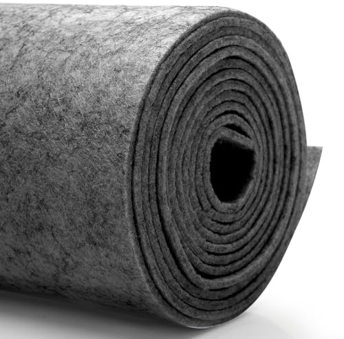 Gör-det-själv filt tyg 40 cm x 250 cm – 3 mm tjock hantverksfilt i enskilda färger – för bilmattor, julmarknader och jätteprojekt