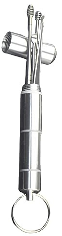 SHERCHPRY Kit Limpiador de Oídos Portátil Herramienta de Extracción de Cera Cucharilla y Espátula de Inoxidable para Uso Familiar y Limpieza de Cerumen