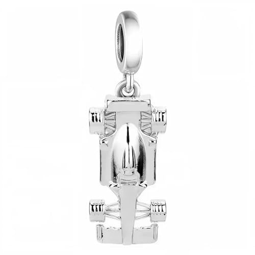 Générique Charm Pendentif Formule 1 en Argent Sterling 925 – Symbole Élégance & Esprit de Compétition – Compatible Bracelets Européens – Bijou Fantaisie Original pour Femme et Fille