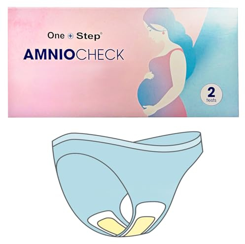 2 x One+Step Amniocheck I Protège-slip pour la détection précoce des membranes rompues I Détection fiable des fuites de liquide amniotique I Minimise le risque de rupture du sac amniotique